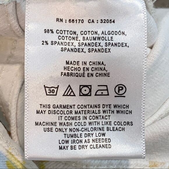 Anthropologie Pilcro & The Letterpress High Waisted Cropped Lemon Jeans - Picture 10 of 11